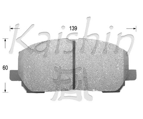 KAISHIN Комплект тормозных колодок, дисковый тормоз FK2231