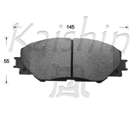 KAISHIN Комплект тормозных колодок, дисковый тормоз FK2268