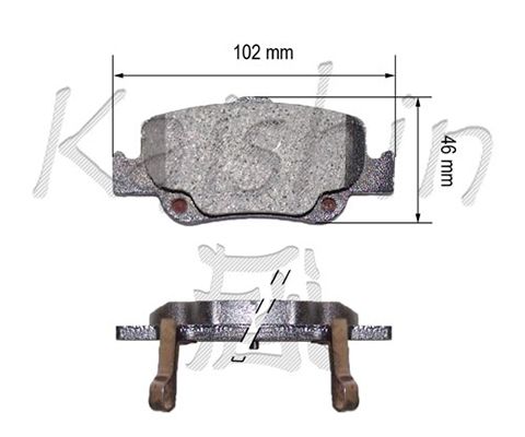 KAISHIN Bremžu uzliku kompl., Disku bremzes FK2299