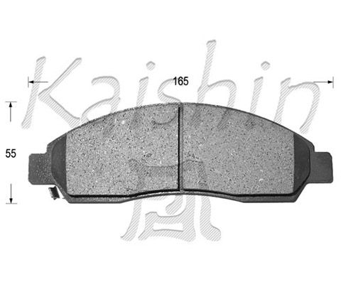 KAISHIN Комплект тормозных колодок, дисковый тормоз FK4055