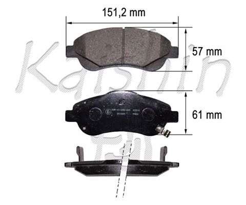 KAISHIN Комплект тормозных колодок, дисковый тормоз FK5156