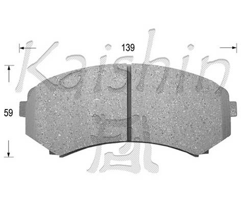 KAISHIN Комплект тормозных колодок, дисковый тормоз FK6085