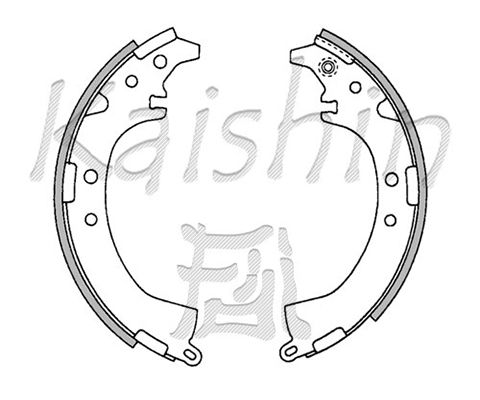 KAISHIN Bremžu loku komplekts K2333