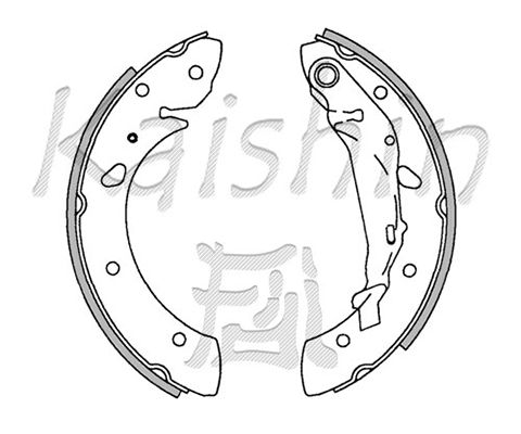 KAISHIN Комплект тормозных колодок K2347