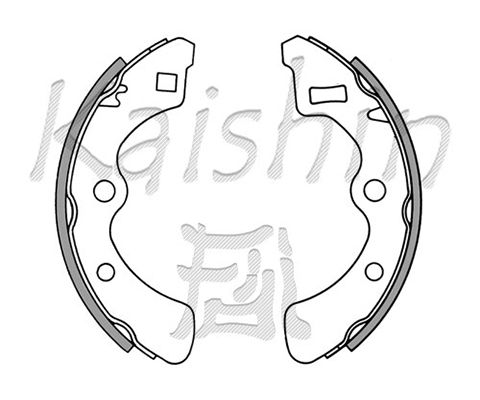 KAISHIN Комплект тормозных колодок K5510