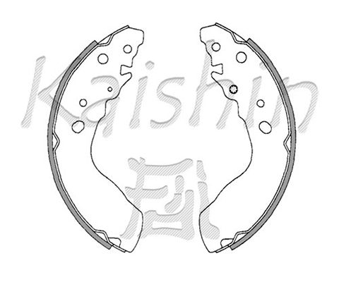 KAISHIN Комплект тормозных колодок K9947