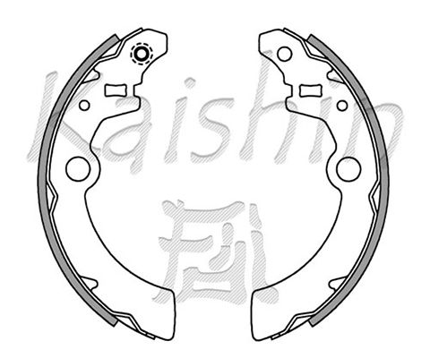 KAISHIN Комплект тормозных колодок K9959
