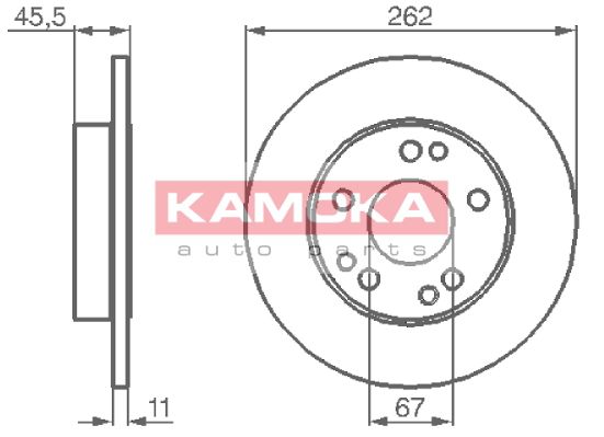 KAMOKA Тормозной диск 103106