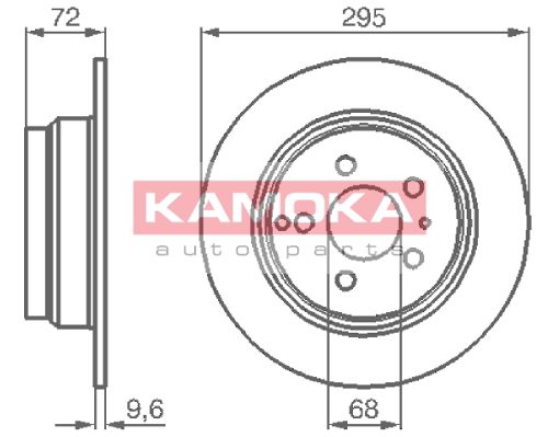 KAMOKA Тормозной диск 1031104