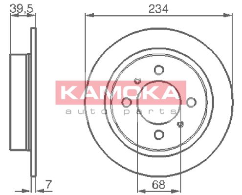 KAMOKA Тормозной диск 1031580