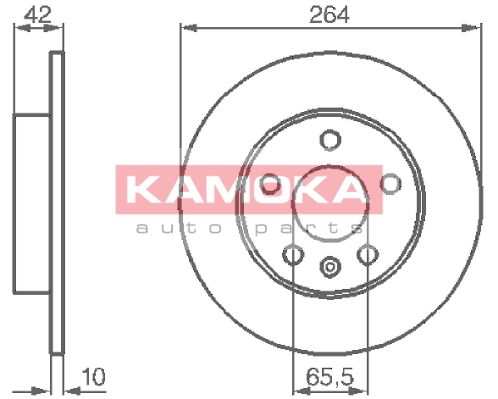 KAMOKA Тормозной диск 1032088