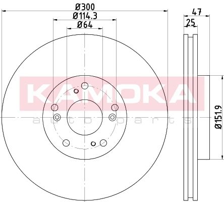 KAMOKA Bremžu diski 103257