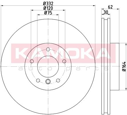 KAMOKA Bremžu diski 103301