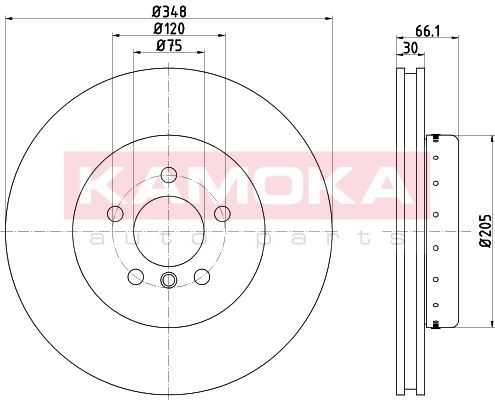 KAMOKA Bremžu diski 103307