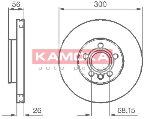 KAMOKA Bremžu diski 1033118