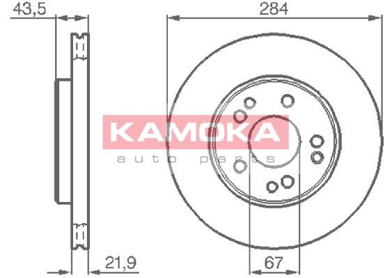 KAMOKA Bremžu diski 103362