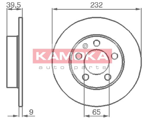 KAMOKA Тормозной диск 1036068