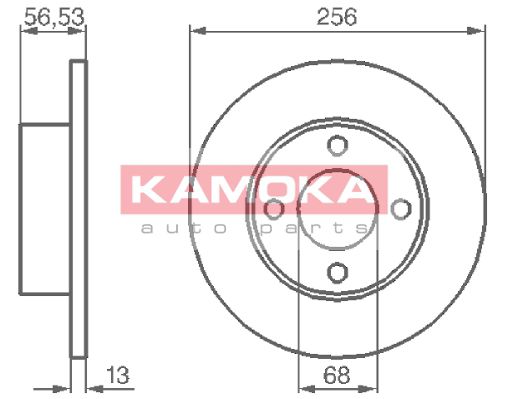 KAMOKA Тормозной диск 103636
