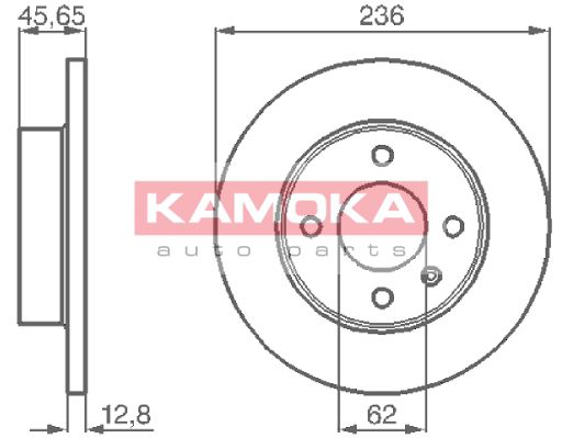 KAMOKA Тормозной диск 103718