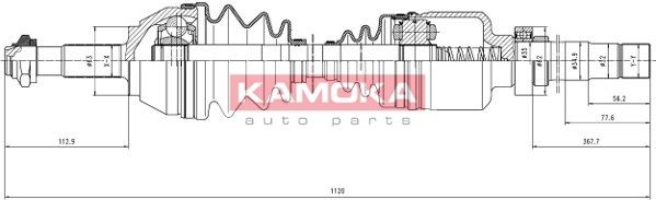 KAMOKA Piedziņas vārpsta CT1138916A