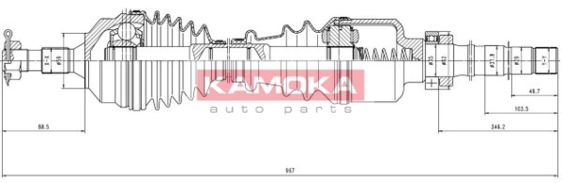 KAMOKA Приводной вал CT1138966