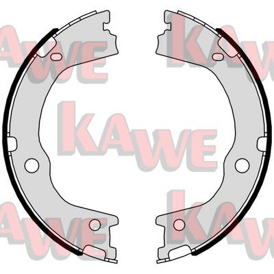 KAWE Комплект тормозных колодок, стояночная тормозная с 01047