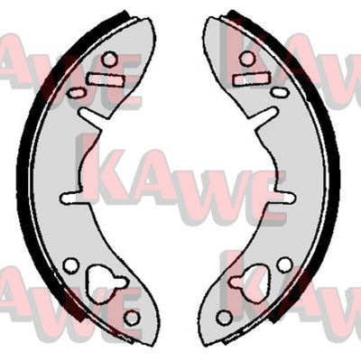 KAWE Комплект тормозных колодок 01560