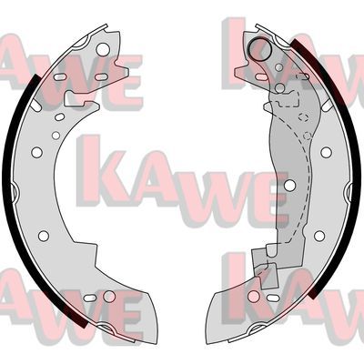 KAWE Комплект тормозных колодок 03330