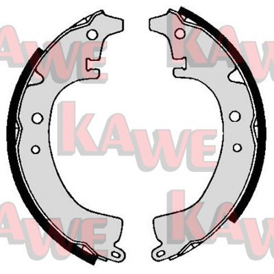 KAWE Комплект тормозных колодок 03510