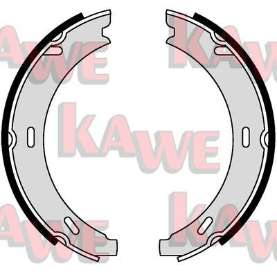 KAWE Комплект тормозных колодок, стояночная тормозная с 04730