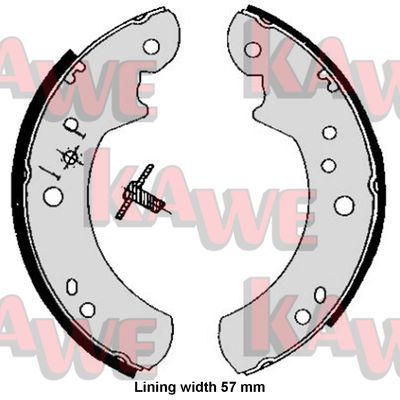 KAWE Комплект тормозных колодок 05060B