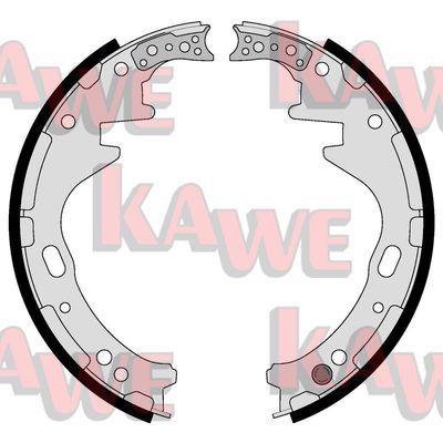 KAWE Комплект тормозных колодок 05500