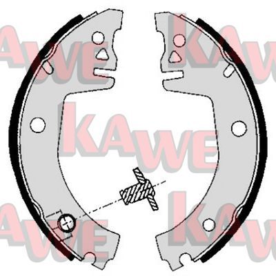 KAWE Комплект тормозных колодок 05780