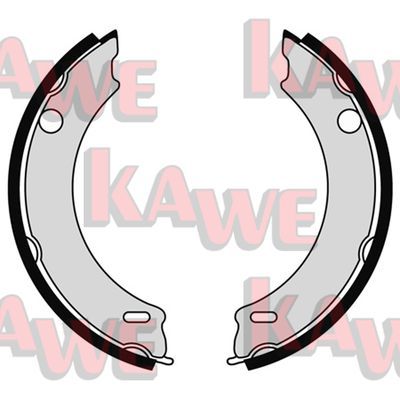 KAWE Комплект тормозных колодок, стояночная тормозная с 06900