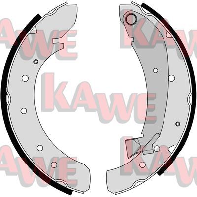 KAWE Комплект тормозных колодок 07120