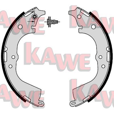 KAWE Комплект тормозных колодок 07225