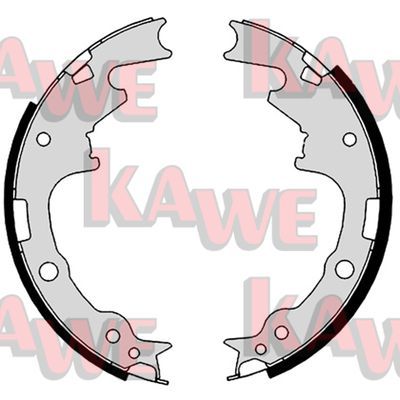 KAWE Комплект тормозных колодок 08790