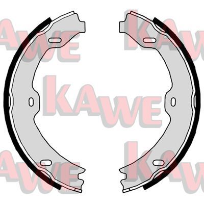 KAWE Комплект тормозных колодок, стояночная тормозная с 09020