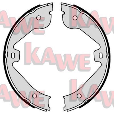 KAWE Комплект тормозных колодок, стояночная тормозная с 09150
