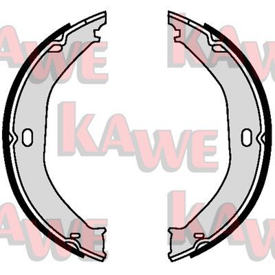 KAWE Комплект тормозных колодок, стояночная тормозная с 09520