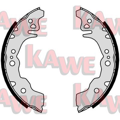 KAWE Комплект тормозных колодок 09650