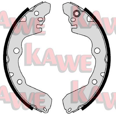 KAWE Комплект тормозных колодок 09680