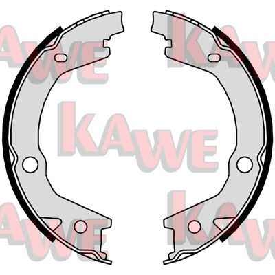 KAWE Комплект тормозных колодок, стояночная тормозная с 09800