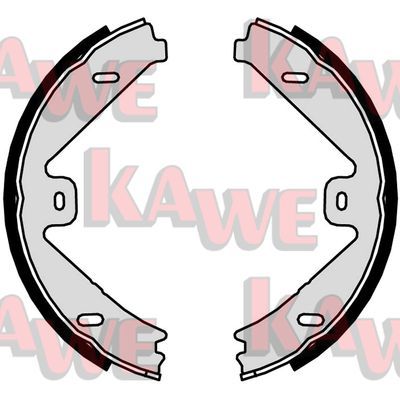 KAWE Комплект тормозных колодок, стояночная тормозная с 09840