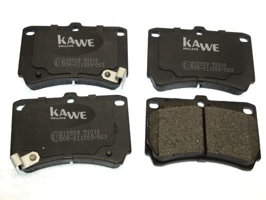 KAWE Комплект тормозных колодок, дисковый тормоз 810009