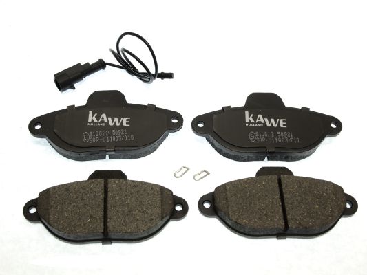 KAWE Комплект тормозных колодок, дисковый тормоз 810022