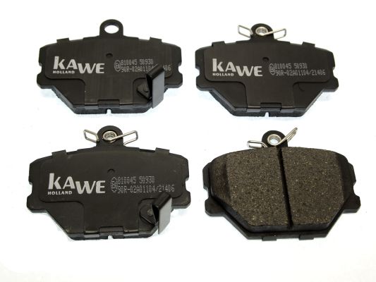 KAWE Комплект тормозных колодок, дисковый тормоз 810045