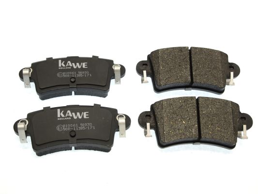 KAWE Комплект тормозных колодок, дисковый тормоз 810061