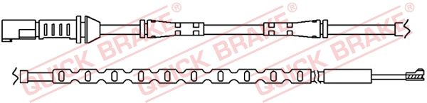 KAWE Indikatoru komplekts, Bremžu uzliku nodilums WS0289A
