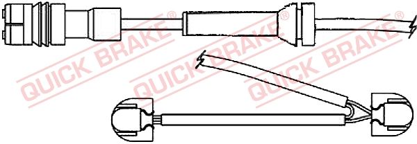 KAWE Indikatoru komplekts, Bremžu uzliku nodilums WS0350A